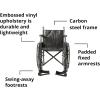 McKesson Wheelchair, Swing Away Foot Leg Rest, Fixed Arm, 18 in Seat, 300 lbs Weight Capacity, 1 Count