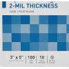 McKesson Zip Closure Bags, 2 mil Thickness – Polyethylene, Reclosable – Clear, 3 in x 5 in, 100 Count, 10 Packs, 1000 Total