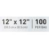 McKesson Zip Closure Bags, 4 mil Thickness – Polyethylene, Reclosable – Clear, 12 in x 12 in, 100 Count, 1 Pack