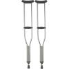 McKesson Adult Aluminum Adjustable Underarm Crutches, 1 Pair