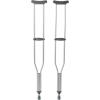 McKesson Aluminum Adjustable Underarm Crutches for Tall Adults, Max 350 lbs, 1 Pair