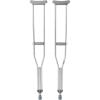 McKesson Aluminum Frame Push Button Underarm Crutches for Adults, 350 lb Limit, 8 Pairs