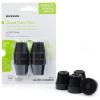 McKesson Black Rubber Quad Cane Tips, 0.5 inch Diameter, 4 Count, 10 Packs, 40 Total((40 ct))