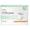 McKesson Classic Adult Incontinence Underwear, Light Absorbency, 58-68 in. Unisex Bladder Leak Protection, Pull-On Style with Tear-Away Sides, Postpartum and Incontinence Support (Large, 18, Count)(Medium)