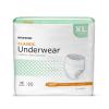 McKesson Classic Adult Incontinence Underwear, Light Absorbency, 58-68 in. Unisex Bladder Leak Protection, Pull-On Style with Tear-Away Sides, Postpartum and Incontinence Support (X-Large, 56, Count)