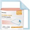 McKesson Classic Underpads, Incontinence Bed Pads 23″ x 24″ [25 Count], Light Absorbency, Disposable Chux for Adults, Elderly, and Baby, Pee Pads(23×24 Inch (Pack of 200))