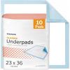 McKesson Classic Underpads, Incontinence Bed Pads 23″ x 36″ [10 Count], Light Absorbency, Disposable Chux Pads for Adults, Elderly, and Baby, Pee Pads(23 X 36 Inch (10 ct))