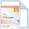 McKesson Classic Underpads, Incontinence Bed Pads 23″ x 36″ [150 Count], Light Absorbency, Disposable Chux Pads for Adults, Elderly, and Baby, Pee Pads(10 Count)