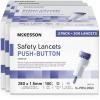 McKesson Lancets for Diabetes Testing [100 Count] Lancing Device for Blood and Glucose Test, 28G x 1.5 mm, Push Button Activation, Sterile, Single Use(300 Count)