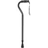 McKesson Offset Cane, Adjustable, Black, Steel, 29 3/4 in to 37 3/4 in, 500 lbs Weight Capacity, 1 Count