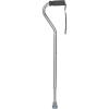 McKesson Offset Cane, Adjustable, Silver, Aluminum, 30 in to 39 in, 300 lbs Weight Capacity, 1 Count