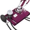 McKesson Premium Aneroid Sphygmomanometer and Stethoscope Combo Kit – Blood Pressure Gauge/Cuff, Sprague Rappaport Stethoscope, Magenta – Size 11, 23-40 cm, 22 in Tube, 1 Count((12 ct))