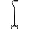 McKesson Steel Small Base Quad Cane 30 to 39″ Height(Black)