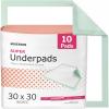 McKesson Super Underpads, Incontinence Bed Pads 30″ x 30″ [600 Count], Moderate Absorbency, Disposable Chux Pads for Adults, Elderly, and Baby, Pee Pads(30 X 30 Inch  10 Count)