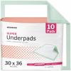 McKesson Super Underpads, Incontinence Bed Pads 30″ x 36″ [100 Count], Moderate Absorbency, Disposable Chux Pads for Adults, Elderly, and Baby, Pee Pads(30 X 36 Inch (Pack of 10))