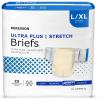 McKesson Ultra Plus Stretch Briefs, [20 Count], M/R, 32-54 in. Incontinence Adult Diapers, Heavy Absorbency, Unisex, Disposable, Elastic Leg Gathers and Contoured Fit for Men and Women(Large/X-Large (80 Count))