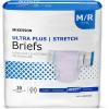 McKesson Ultra Plus Stretch Briefs, [20 Count], M/R, 32-54 in. Incontinence Adult Diapers, Heavy Absorbency, Unisex, Disposable, Elastic Leg Gathers and Contoured Fit for Men and Women(Medium (20 Count))