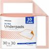 McKesson Ultra Underpads, Incontinence Bed Pads 30″ x 30″ [100 Count], Heavy Absorbency, Disposable Chux Pads for Adults, Elderly, and Baby, Pee Pads(30 X 30 Inch (Pack of 10))