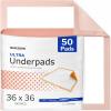 McKesson Underpads Disposable Bed Pads 36″ x 36″ [100 Count], Heavy Absorbency, Ultra Incontinence Chux Pads for Adults, Elderly, and Baby, Pee Pads(36 X 36 Inch (Pack of 50))
