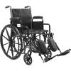 McKesson Wheelchair, Elevating Swing Away Foot Leg Rest, Desk Length Arms, 18 in Seat, 300 lbs Weight Capacity, 1 Count