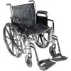 McKesson Wheelchair, Swing Away Foot Leg Rest, Desk Length Arms, 18 in Seat, 300 lbs Weight Capacity, 1 Count