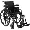McKesson Wheelchair, Swing Away Foot Leg Rest, Desk Length Arms Flip Back, 16 in Seat, 300 lbs Weight Capacity, 1 Count(16 Inch Seat Width – 300 Pound Weight Capacity 1 Count)