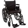 McKesson Wheelchair, Swing Away Foot Leg Rest, Desk Length Arms Flip Back, 18 in Seat, 300 lbs Weight Capacity, 1 Count