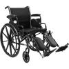 McKesson Wheelchair, Swing Away Foot Leg Rest, Elevating Leg Rest, Desk Length Arms Flip Back, 18 in Seat, 300 lbs Weight Capacity, 1 Count(18 Inch Seat Width)