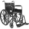 McKesson Wheelchair, Swing Away Foot Leg Rest, Fixed Arm, 18 in Seat, 300 lbs Weight Capacity, 1 Count