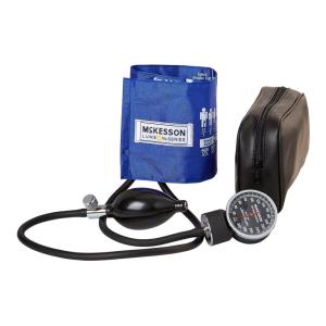 McKesson Aneroid Sphygmomanometer – Manual Blood Pressure Cuff Monitor with Carrying Case, Cuff 19-27 cm, Royal Blue, 20 Count