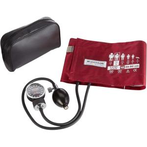 McKesson Aneroid Sphygmomanometer – Manual Blood Pressure Cuff Monitor with Carrying Case, Cuff 34-50 cm, Burgundy, 2 Count(Large Adult Cuff (34-50 cm) 2 Count)