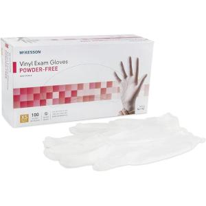 McKesson Disposable Vinyl Exam Glove Standard Cuff Length