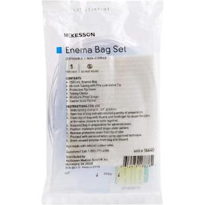 McKesson Enema Bag Set, Non-Sterile, Single Use, Disposable, 50 Count