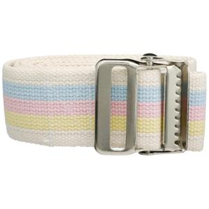 McKesson Gait Belt, Transfer and Walking, Heavy Duty with Metal Buckle, Pastel Stripe, 60 in, 1 Count(Pastel Stripe)