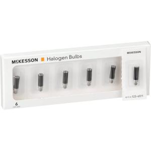 McKesson Halogen Light Bulbs 3 Watts, 4.6 Volts, Diagnostic Lamp Light Bulb for Medical Surgical Instruments, 1 Count, 6 Packs, 6 Total