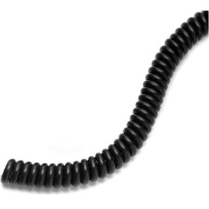 McKesson LUMEON Blood Pressure Coiled Tubing, for use with Clock Face Aneroid Sphygmomanometers, Female Luer Connector – Black, 8 ft Long, 1 Count