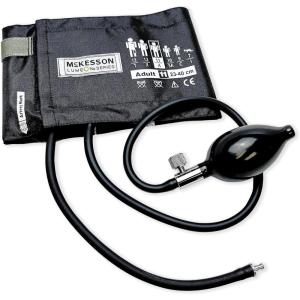 McKesson LUMEON Blood Pressure Cuff and Bulb, Black, Adult Medium, 23 cm to 40 cm, 15 Count((15 ct))