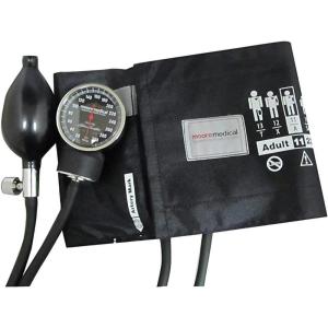 McKesson Manual Blood Pressure Monitor, Inflation Pump and Cuff for Adult Arm – Premium Pocket Aneroid Sphygmomanometer with Black Carrying Case, 1 Count(Adult Cuff (1 ct))