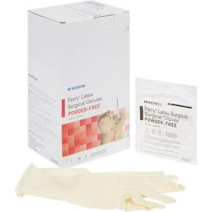 McKesson Perry Performance Plus Disposable Sterile Pair Latex Surgical Glove Extended Cuff Length