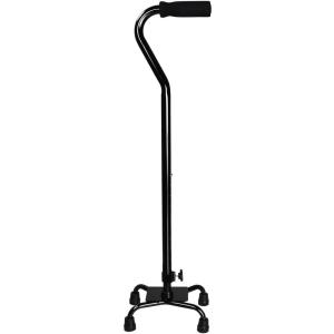 McKesson Steel Small Base Quad Cane 30 to 39″ Height(Black)