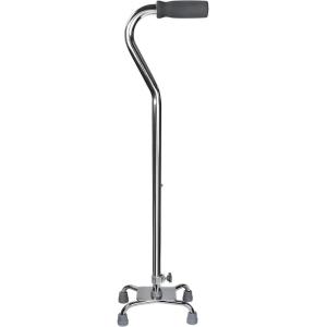 McKesson Steel Small Base Quad Cane 30 to 39″ Height(Chrome)