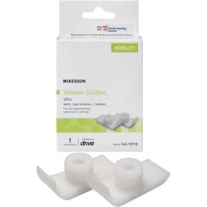 McKesson White Ski Glides for Walkers, 24 Pairs(1 Pair)