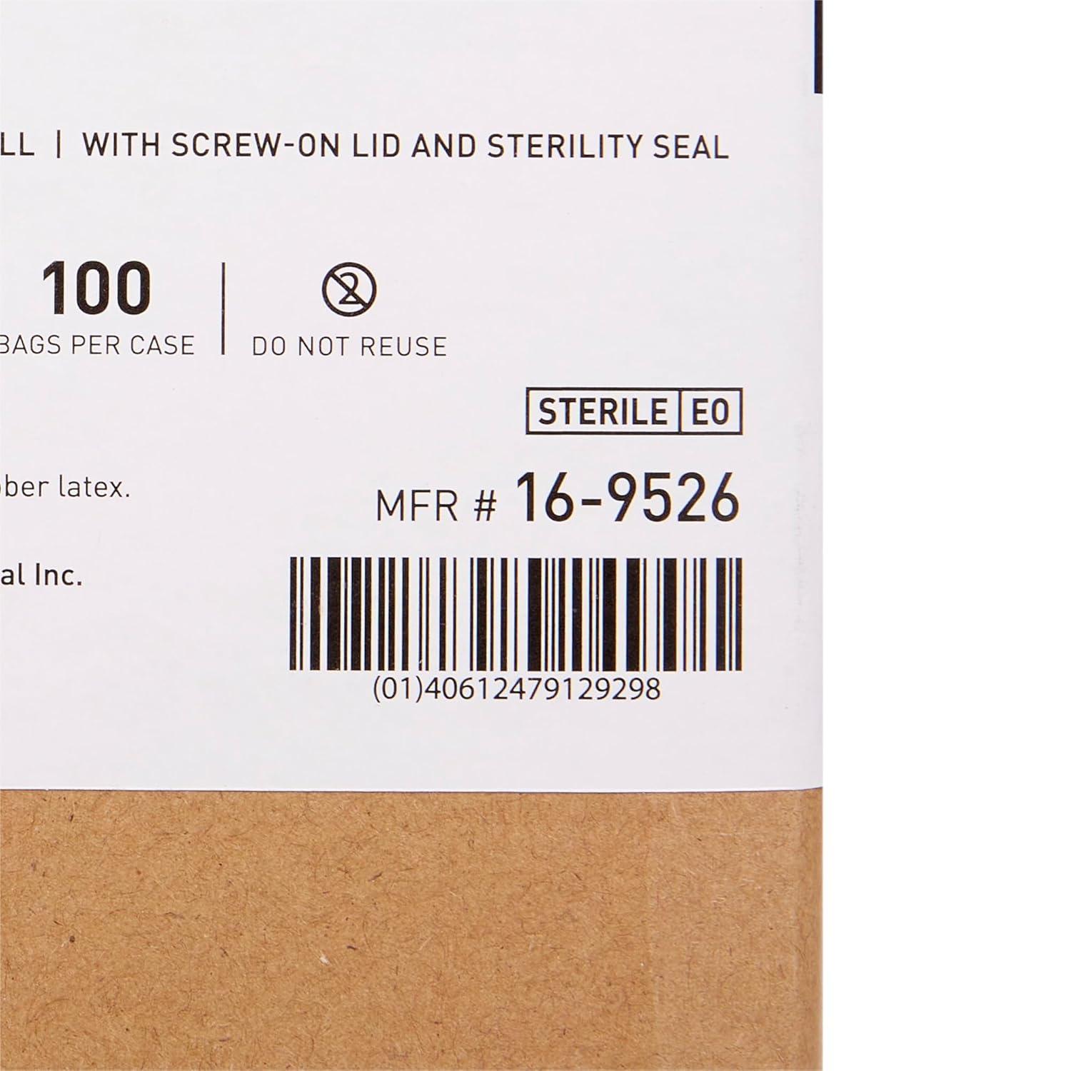 image:imageMcKesson 169526 General Purpose Specimen Container High Density Polyethylene ScrewOn 4 oz 120 Cc Sterile100