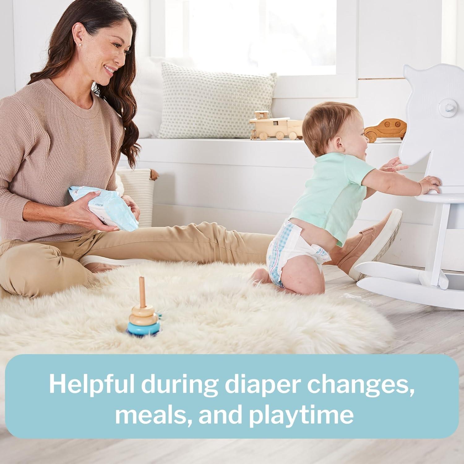 image:imageMcKesson Baby Wipes Unscented 1 Pack 72 Wipes Aloe amp Vitamin E 99 Water FlipTop Lid Wipes for Sensitive Skin amp Diaper Rash 68 in x 7 in 72 per PackUnscented