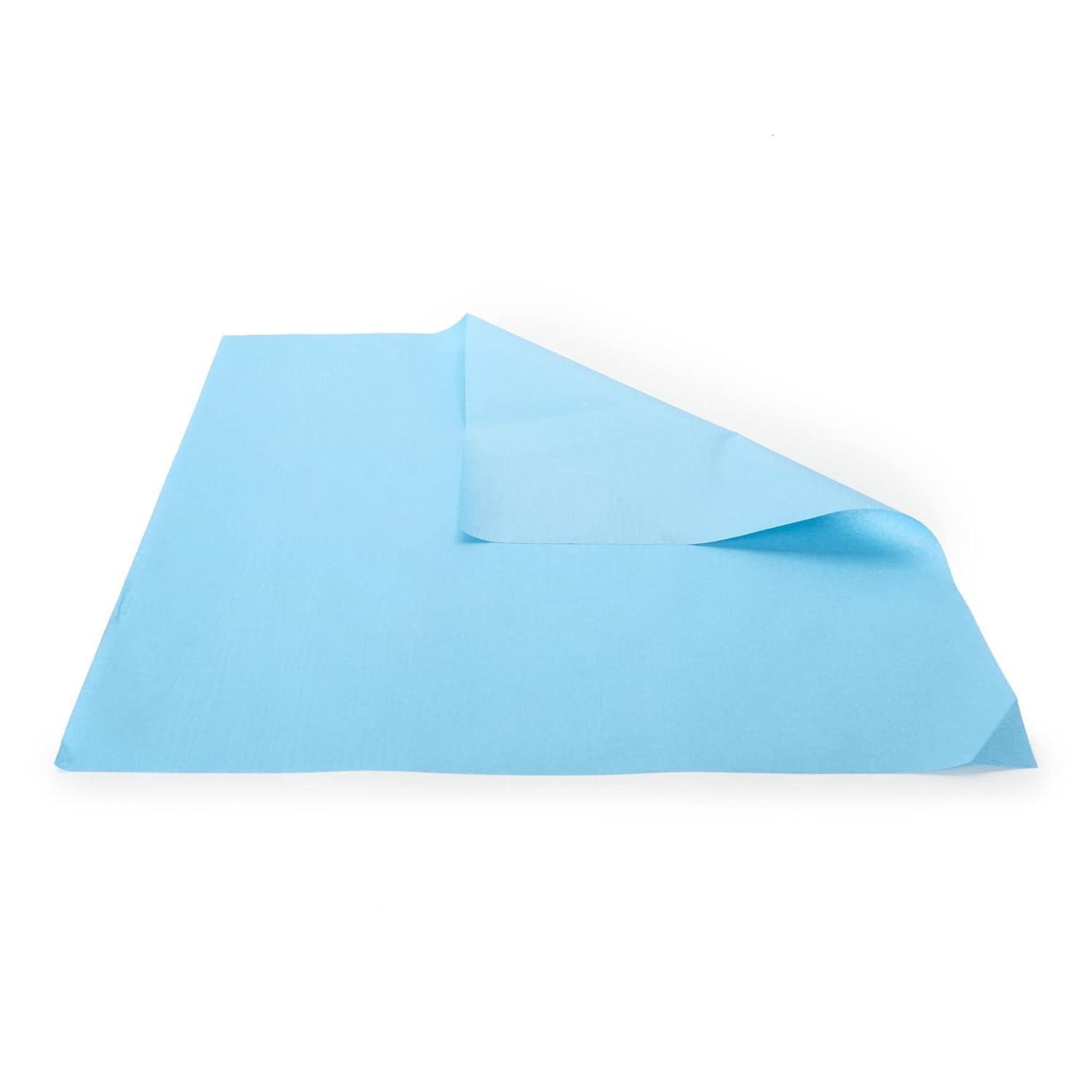 image:imageMcKesson CSR Sterilization Wrap for Medical Supplies Nail Technicians Tattoo Tools Air and Water Barrier Blue Cellulose 20 in x 20 in 100 Count 5 Packs 500 Total24 X 24 Inch 500 ct