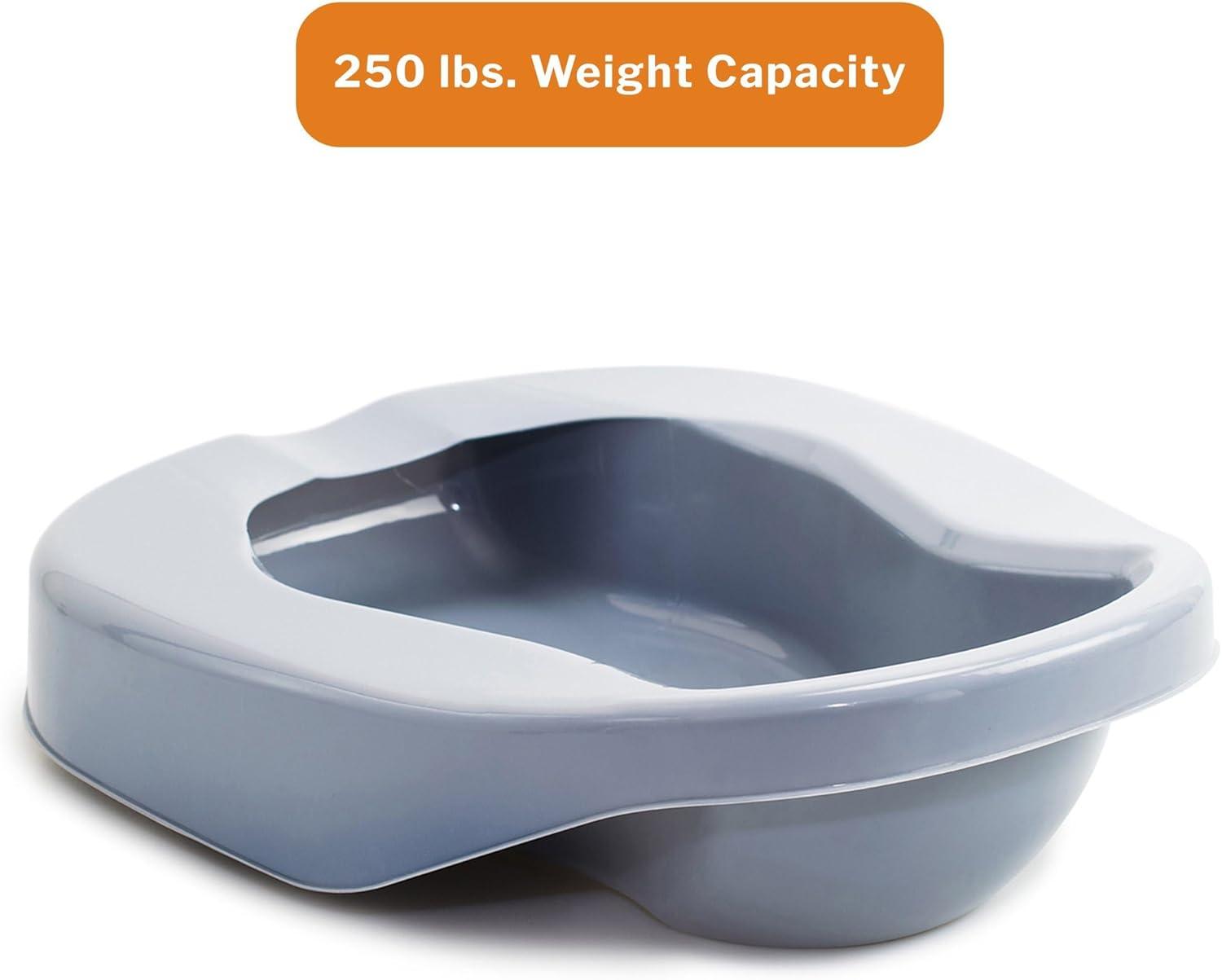image:imageMcKesson Contoured Bedpan Plastic Unisex 84 fl oz Gray 1625 in x 12 in x 425 in 1 Count