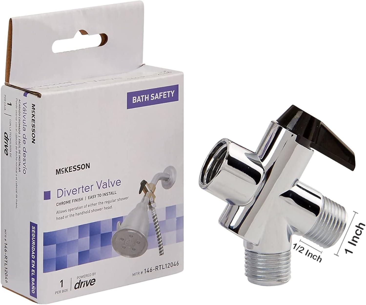 image:imageMcKesson Diverter Valve for Handheld Shower Head Chrome Plated Finish 12 in Threading 1 Count