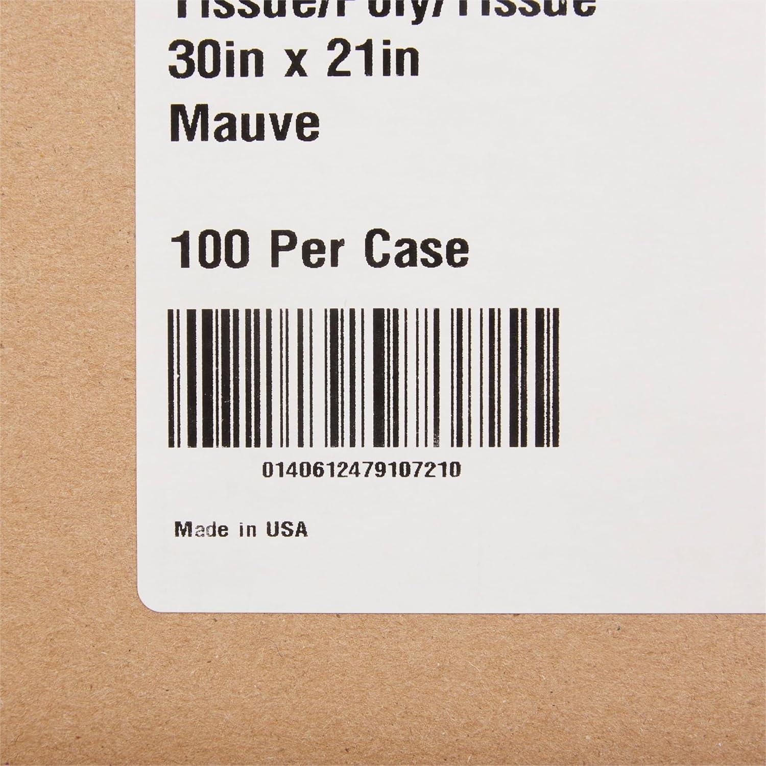 image:imageMcKesson Exam Capes 100 Count TissuePolyTissue Disposable Medical Gowns FrontBack Opening Without Closure Mauve