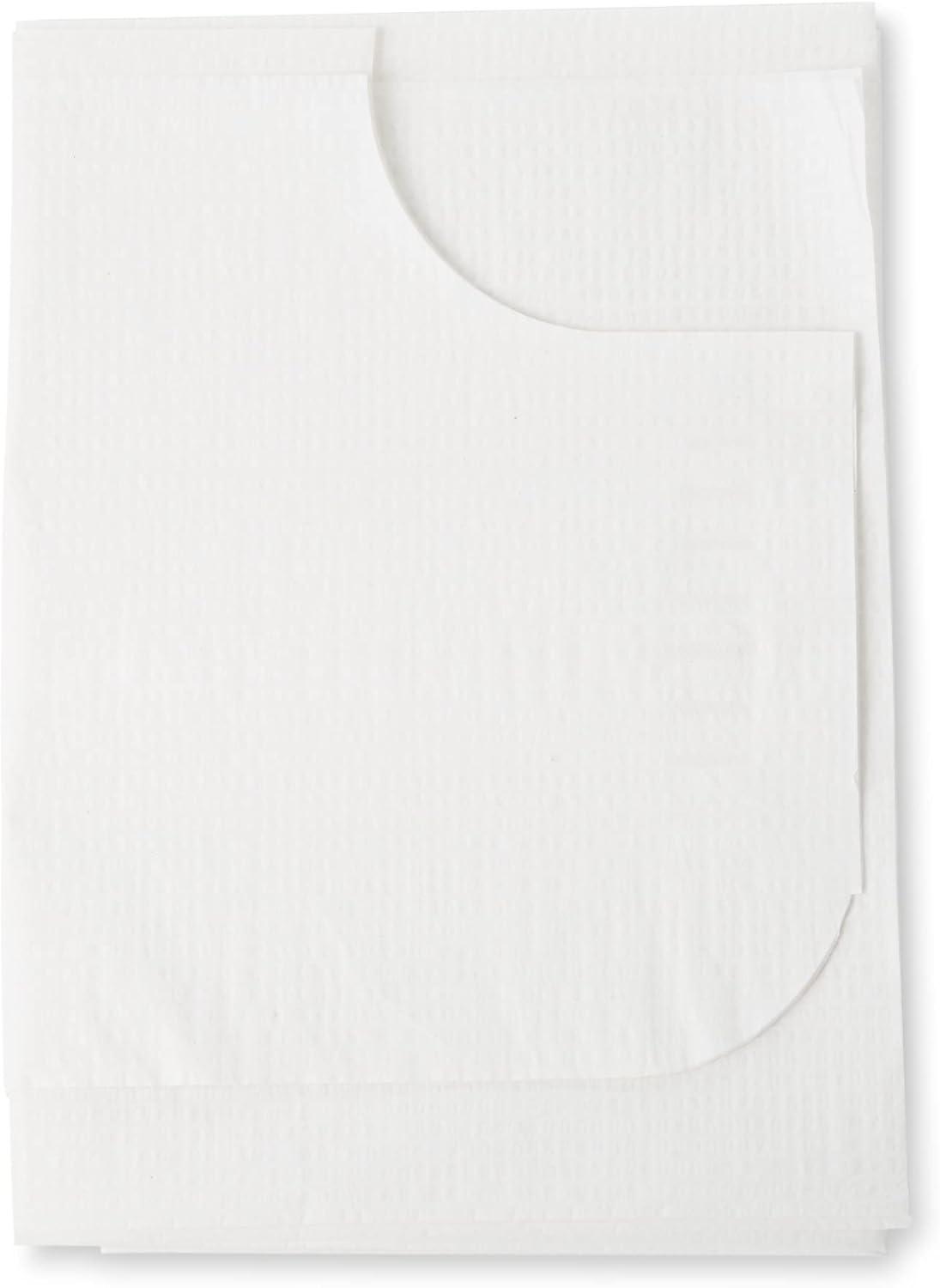 image:imageMcKesson Exam Gown Disposable Poly and Premium Tissue Front or Back Opening Short Sleeve Unisex White One Size Fits Most Adults 21 in x 30 in 50 Count