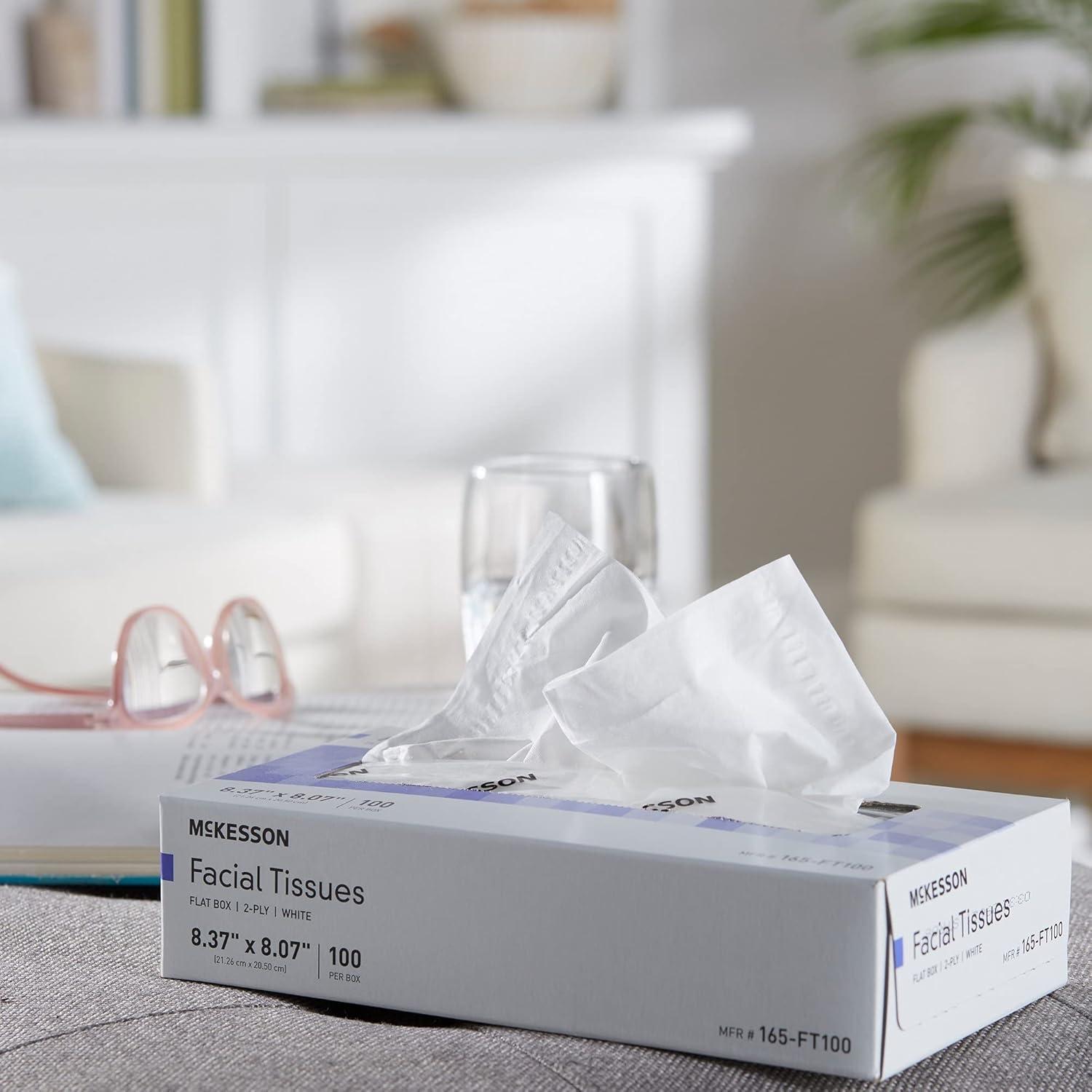 image:imageMcKesson Facial Tissues Boxes 100 Count Tissue 2Ply20 Count Pack of 5